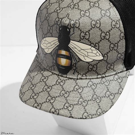 gucci hat bee|gucci bee print hat black.